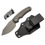 Kunwu STIFFY D. KNFS Limited Edition 50pcs VANADIS 4 Stonewashed + Raindrop Titanium Stonewashed - KNIFESTOCK