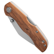 Petrified Fish PFE12 Skalor Satin 154CM Olive wood PFE12OWOS - KNIFESTOCK