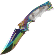 CJH One-Hand Knife, Rainbow - KNIFESTOCK