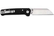 QPS Penguin Glyde 14C28N, finitura a 2 toni stonewash - satinata, Manico: FRN Nero QS1 - KNIFESTOCK