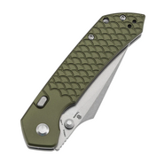 Tenable Knives Fenrir Stonewashed Nitro V,Green Anodized Aluminum+  Fishscale B1034H7 - KNIFESTOCK