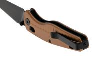 QPS Reptile 14C28N, nero, Manico: Alluminio champagne QS165-A2 - KNIFESTOCK