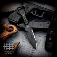 Halfbreed Blades Compact Clearance Knife Gen-2 - Fixed Blade CCK-01 Gen-2 BLK - - KNIFESTOCK