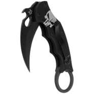 Fox Fox SKULL taittuva karambit, terä ruostumaton teräs N690Co black idroglider, mutta - KNIFESTOCK