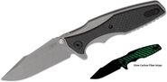 Zero Tolerance Rick Hinderer Flipper Knife, Glow-in-the-Dark CF 0393GLCF - KNIFESTOCK