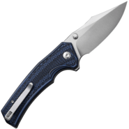 Civivi Vexillum Milled Blue/Black Layered G10 Handle C23003D-3 - KNIFESTOCK