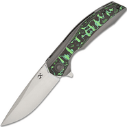 Kansept Accipiter Satin CPM S35VN Titanium + Green Carbon Fiber K1007E1 - KNIFESTOCK