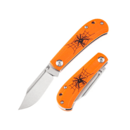 Kanspet Bevy Orange G10 with Spider Print - KNIFESTOCK