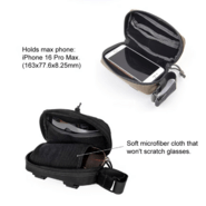 Magforce Sunglass Pouch Black #2501B - KNIFESTOCK