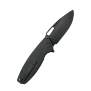 Kubey nôž Tityus Black G10, Blackwash 14C28N - KNIFESTOCK