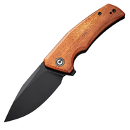 CIVIVI Regulatron Guibourtia Wood HandleBlack Stonewashed Nitro-V BladeLiner L - KNIFESTOCK