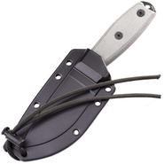 ESEE Knives Model 3 musta terä, harmaa kahva tupella + klipsi - KNIFESTOCK