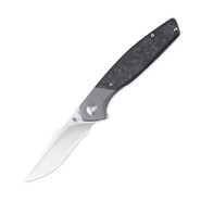 Kizer Manganas Grazioso Frame Lock Knife, Titanium &amp; Carbon Fiber - KI4572A1 - KNIFESTOCK