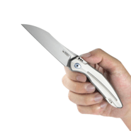 KUBEY Barracuda Couteau Pliant Front Flipper Liner Lock Manche en Titane KU299 - KNIFESTOCK