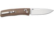 LionSteel NINI Folding knife M390 satin blade, full NATURAL Canvas handle NN1 CVN - KNIFESTOCK