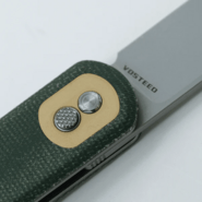 Vosteed Corgi 14C28N Stonewash Green Micarta CG3SVM3 - KNIFESTOCK