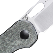 KIZER Azo HIC-CUP Button Lock Knife Green Micarta V3606C1 - KNIFESTOCK