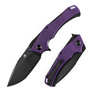 Kansept Mini Hellx Black TiCn Coated D2 Purple G10 T2008A6 - KNIFESTOCK