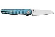 MKM MIURA - Integroitu titaanikahva - Sininen anodisoitu BÖHLER M390 MK MI-TBL - KNIFESTOCK