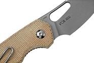 MKM ISONZO M390 Natural canvas micarta BÖHLER M390 MK FX03M-2NC - KNIFESTOCK