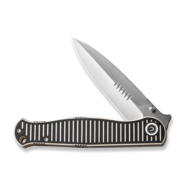 CIVIVI RS71 Milled Ivory / Black G10 HandleSatin Finished Nitro-V BladeLiner L - KNIFESTOCK