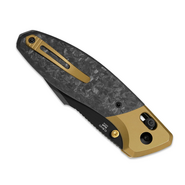 Kizer Staffi S45VN, Kőmosott + Matt DLC-Ultra, Titán &amp; CF Ki3695A1 - KNIFESTOCK