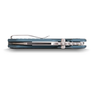 Vosteed Hedgehog S35VN Satin &amp; Aluminium Brossé Bleu A1306 - KNIFESTOCK