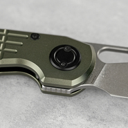 Vosteed Ankylo Elmax Stonewash, Olive Drab Aluminium A1918 - KNIFESTOCK