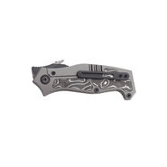 DC BLADES VENDETTA DLC, Silver Foil Carbon Fiber Inlay - KNIFESTOCK