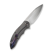 We Knife Makani Gray Titanium Handle With Aluminum Foil Carbon Fiber Inlay WE21048B-2 - KNIFESTOCK