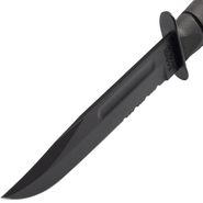 KA-BAR Black Fixed Blade Utility Knife Kydex Sheath, serrated edge 1214 - KNIFESTOCK