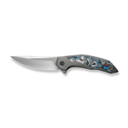 We Knife Merata Gray Titanium Handle With Nebula Fat Carbon Fiber Inlay WE22008B-2 - KNIFESTOCK