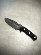 Fox/Wander Tactical Uro fixed Blade stainless steel Niolox Acid washed Blade, G10 black Handle - KNIFESTOCK