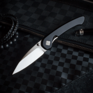 Ocaso Seaton Large Stainless Black + Satin  42SLB - KNIFESTOCK