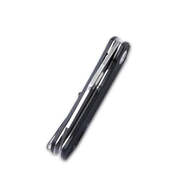 KUBEY Duroc Liner Lock Flipper Petit Couteau Pliant de Poche Manche Noir KU332A - KNIFESTOCK