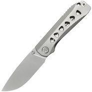 KB Zephyr Silver Beadblast M390 Grey Integral Ti KB470A - KNIFESTOCK