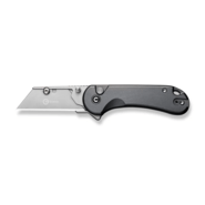 CIVIVI Elementum Utility Gray Aluminum Handle Stonewashed S/S Blade Holder Plain - KNIFESTOCK