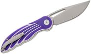 Petrified Fish PFE06 Nightingale Sand blasting 14C28N Purple G10 PFE06PP - KNIFESTOCK