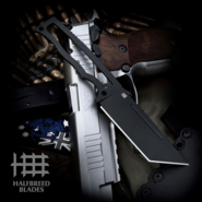 Halfbreed Blades Compact Field Knife - Fixed Blade - Tanto CFK-03 BLK - N690 - KNIFESTOCK