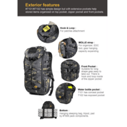 Magforce IMBS 20&quot; Pioneer Backpack - waxed cotton Black #W7102B - KNIFESTOCK