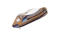 BESTECH GOBLIN CPM-S35VN, Stone Wash+Satin, Titanium, Gold+Blue BT1711b - KNIFESTOCK