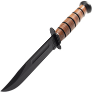KA-BAR USMC Fixed Blade Knife Leather Sheath, str edge 1217 - KNIFESTOCK