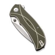 Sencut Hyrax Green / Ivory G10 Handle Satin Finished 9Cr18MoV BladeLiner Lock S - KNIFESTOCK