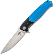 Bestech SWORDFISH D2, satin, Black and blue G10 BG03D - KNIFESTOCK