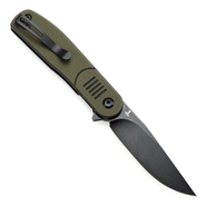 TENABLE KNIVES Einar Blackwash Nitro-V 0.137&#039;&#039;/3.5mm Olive Green &amp; Black G10 T2072A1 - KNIFESTOCK