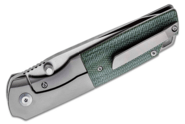 Kansept Warrior CPM-S35VN 6AL4V Titanium +green micarta K1005T5 - KNIFESTOCK