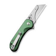 CIVIVI Elementum Utility Green Aluminum Handle Stonewashed S/S Blade Holder Plain - KNIFESTOCK