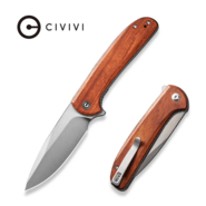 CIVIVI Primitrox Guibourtia Wood HandleSatin Finished Nitro-V BladeLiner Lock - KNIFESTOCK