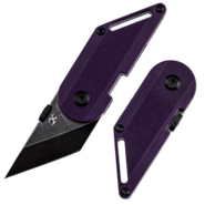 Kansept Dash 154CM Black Stonewashed Purple G10 handles T3045A4 - KNIFESTOCK