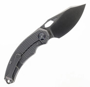 Kunwu PADRE Satin Titanium Handle, VANAX Steel Blade K706T-2 - KNIFESTOCK